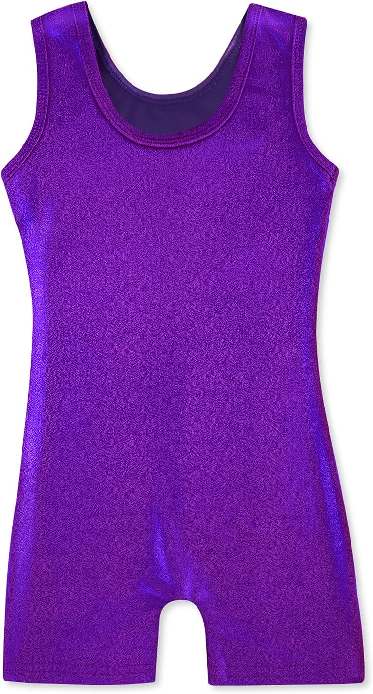 HOZIY Gymnastics Leotards with Shorts for Girls Toddlers Kids Biketard Tumbling Outfits Sparkle Unicorn Leopard Galaxy - Image 2