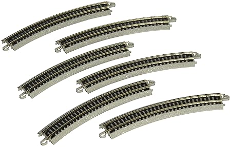 Bachmann 11.25 Radius Curved Track (6/Card) - N Scale