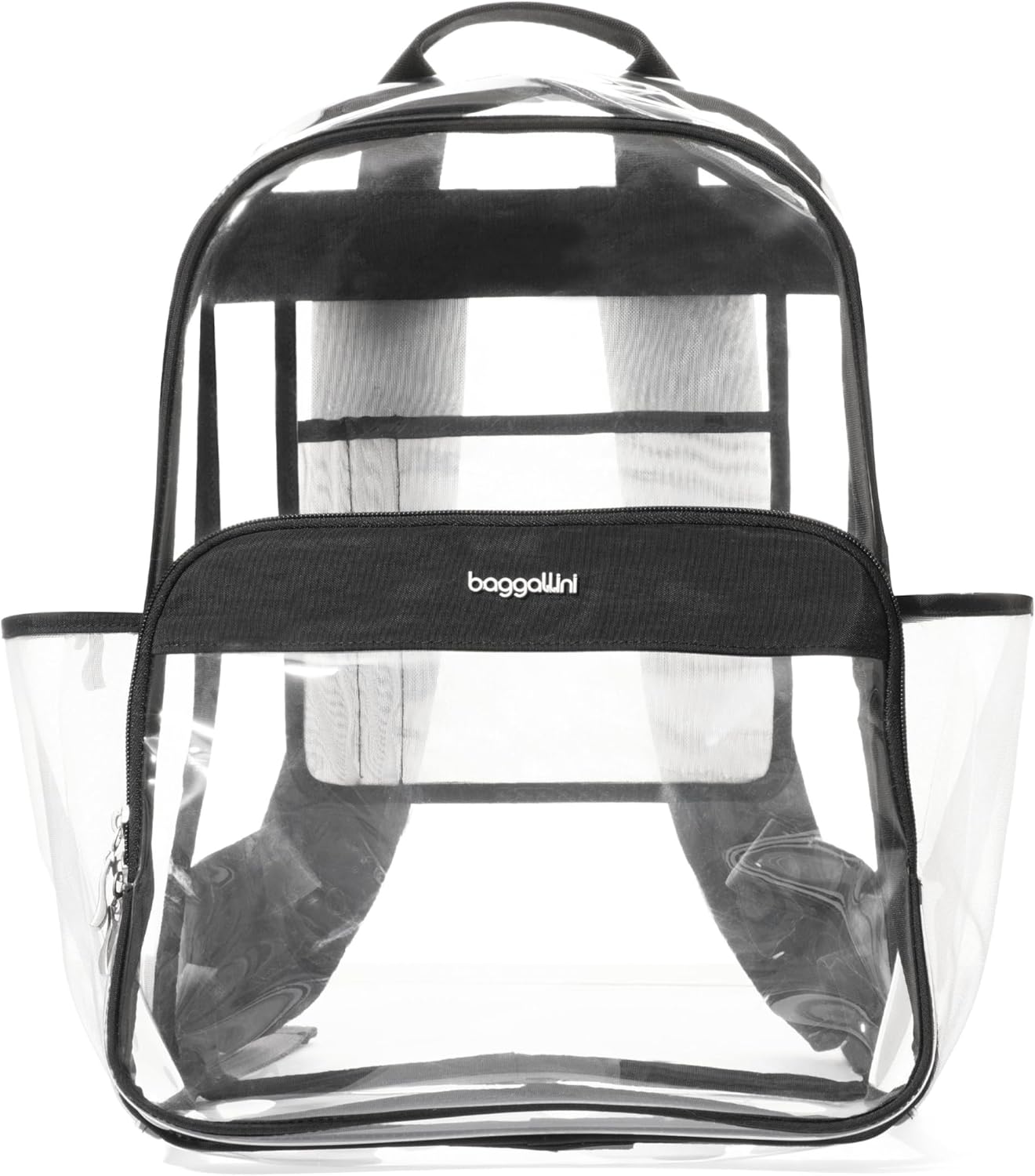 Baggallini Clear Backpack - Lightweight Large 11.5x 15.5x 6 Inch Clear Bag