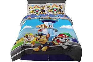 Paw Patrol Kids Bedding Super Soft Comforter and Sheet Set - Full Size