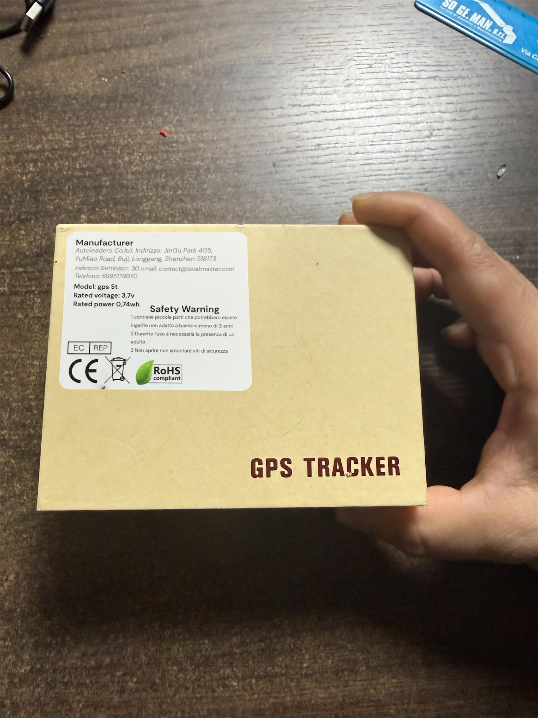 Mini Localizzatore GPS Tracker con Microspia Ambientale GSM Audio, Tracking Real Time su App, Batteria Tampone, Alimentazione Diretta, Dual USB