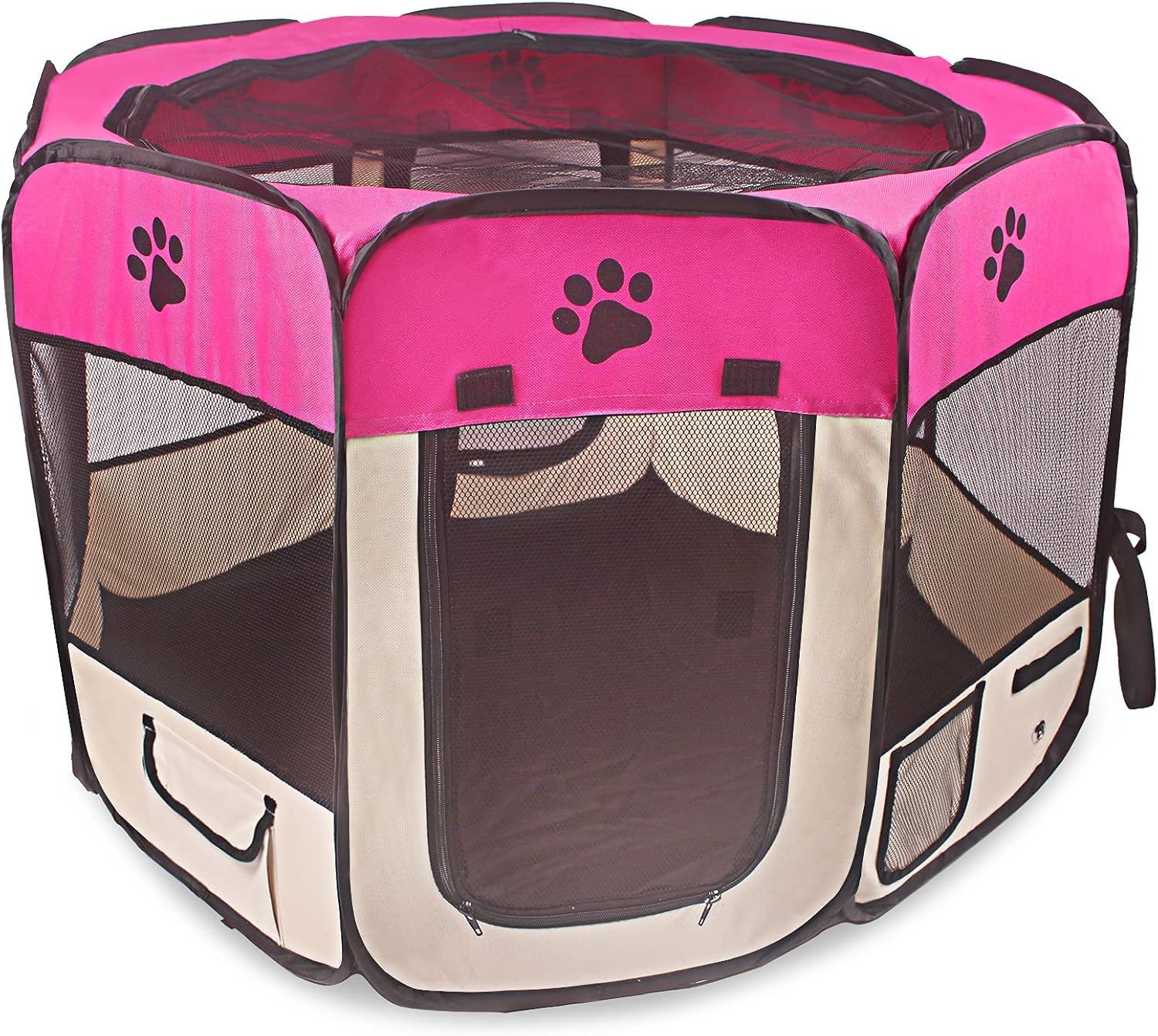BEIKOTT Pet Playpens, Foldable Dog Playpen, Portable