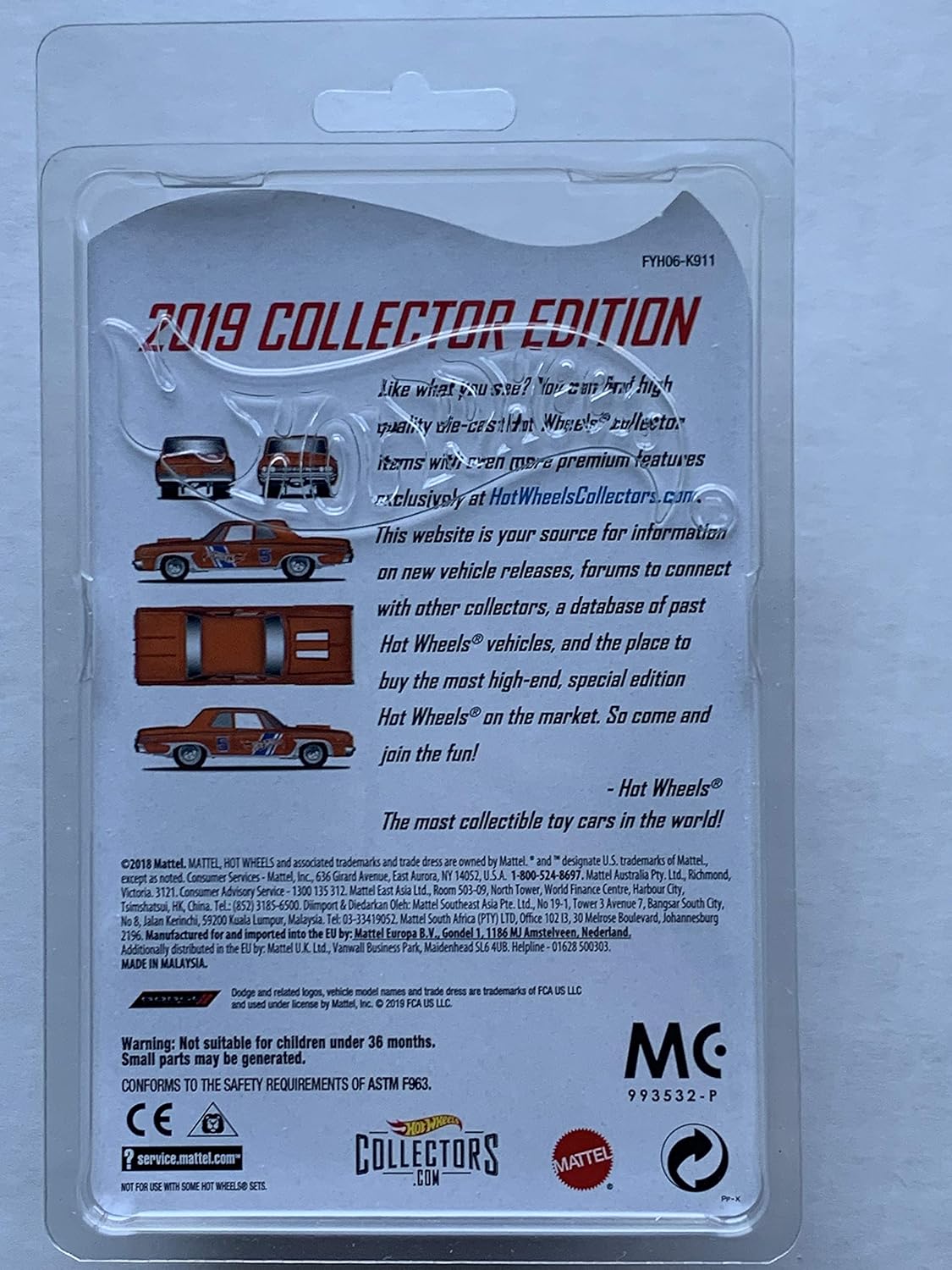 DieCast Hot Wheels 2019 RLC Collector's Edition ['64 Pakistan Ubuy