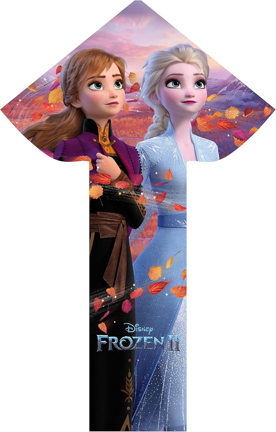 X Kites SkyFlier Delta™ Frozen 2 Nylon Licensed Long Tail Delta Kite, 50 Inches Tall