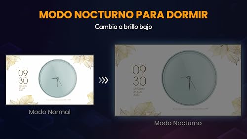 Miniatura 7 de Alarm Clock With Beautiful Clock Face Screensaver - Peaceful Wallpaper To Wake Up From Sleep On Time With Reminder Ringtone Music, Sounds, Digital Analog Wall Clock Background Screen Savers Hd 4k