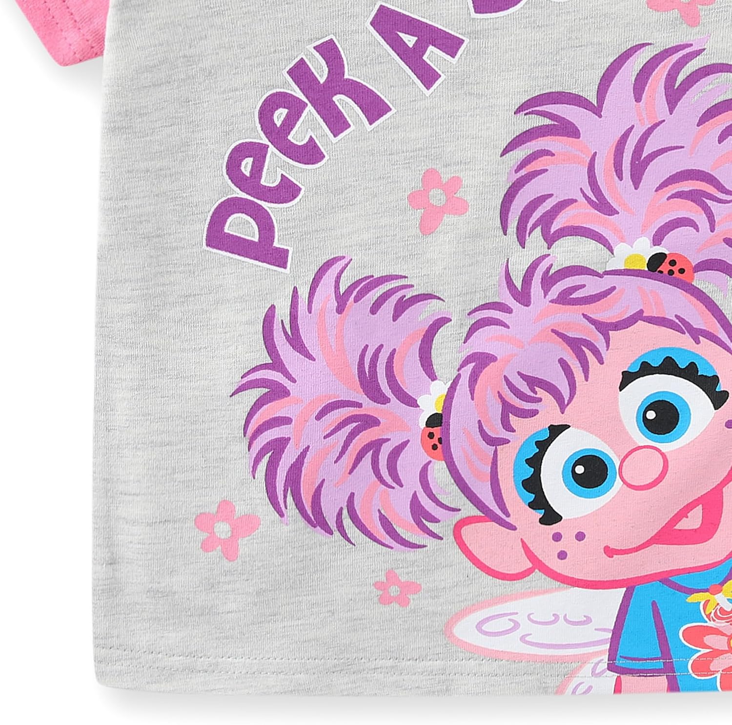 Sesame Street Abby Cadabby Girls Short Sleeve T-Shirt and French Terry Shorts for Infant, Toddler, and Big Kids - Image 5
