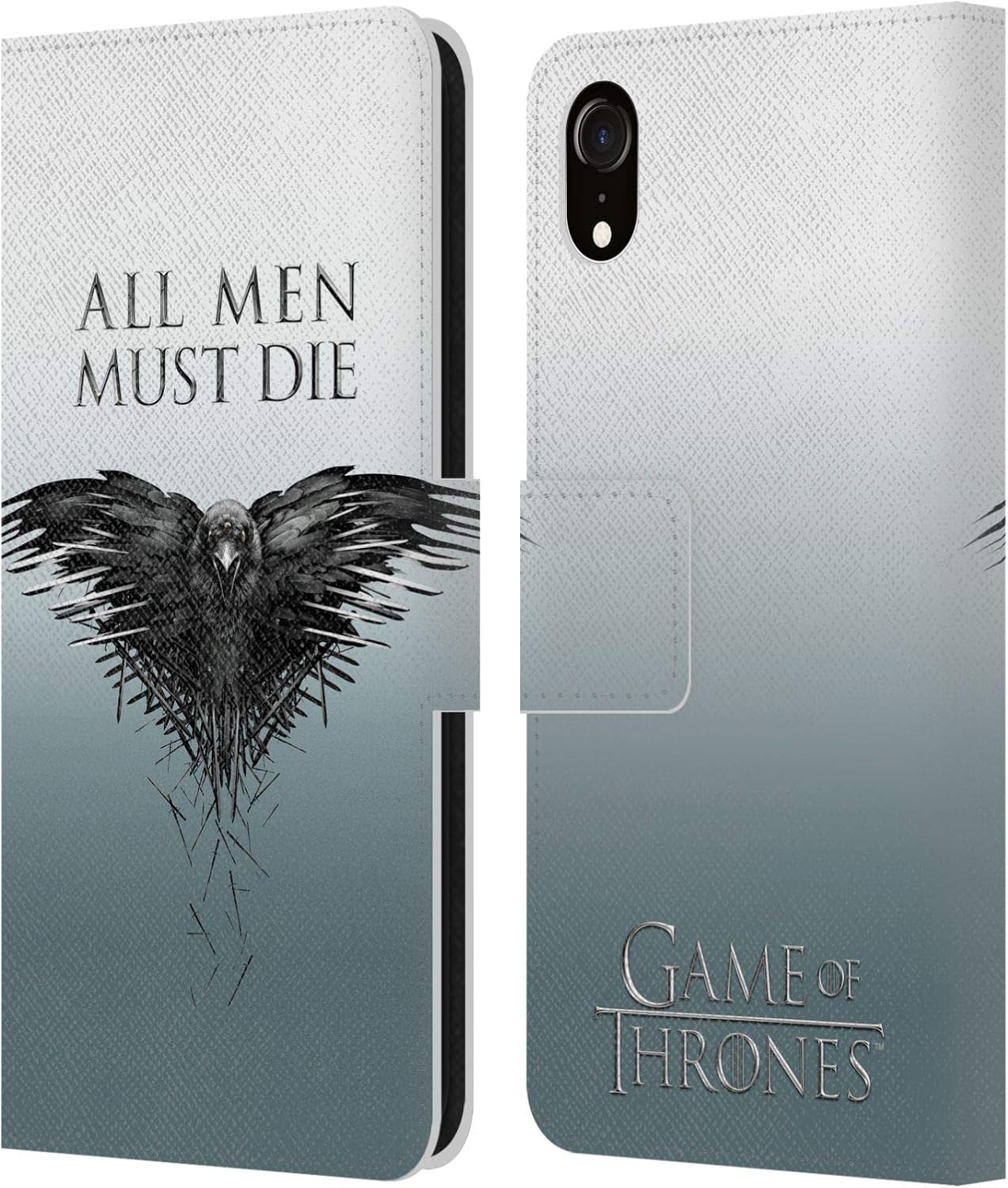 Head Case Designs Officially Licensed HBO Game of Thrones Iron Throne Key Art Leather Wallet Case Compatible with Apple iPhone XR