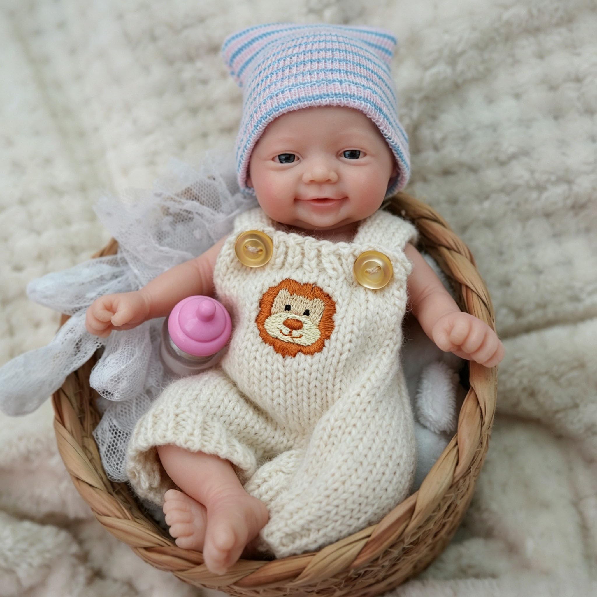 Amazon | MYREBABY 7インチ リボーンドール シリコン人形 男の子