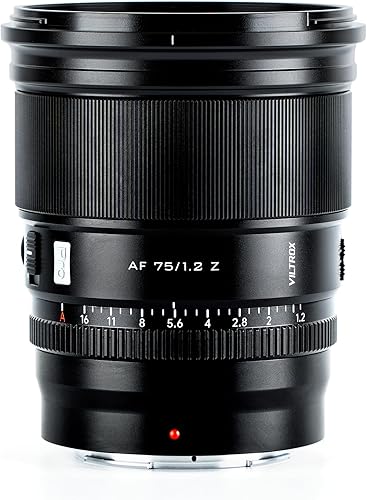 VILTROX 2.953 in f1.2 Z para Nikon Z Mount, Pro AF 2.953 in f1.2 APS-C lente de enfoque automático para Nikon Z fc Z30 Z50