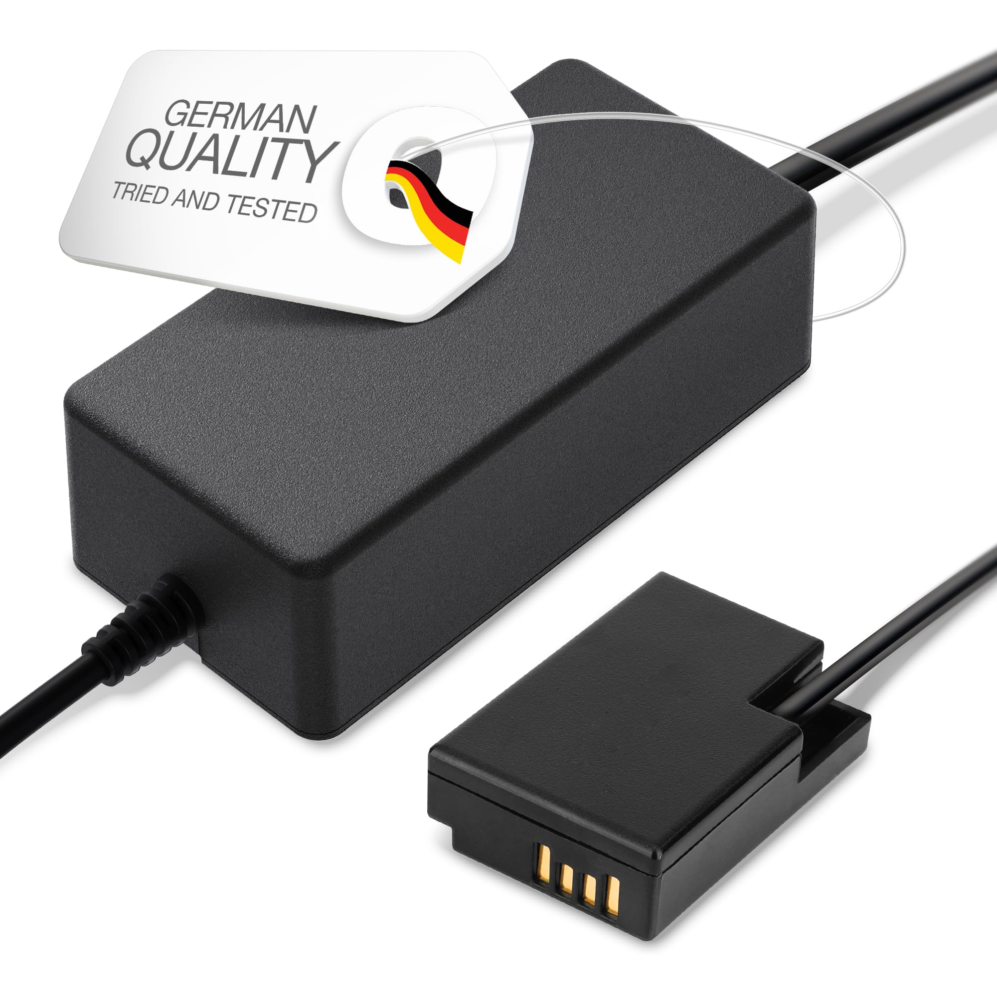 CELLONIC Adapter sieciowy kompatybilny z Canon EOS R50, R100, R10, 77D, M6 | ACK-E18, AC-E6N + DR-E18 + DC Coupler (akumulator Dummy), ok. 3 m, 100-240 V, zasilanie ciągłej kamery, do Canon AC-E6