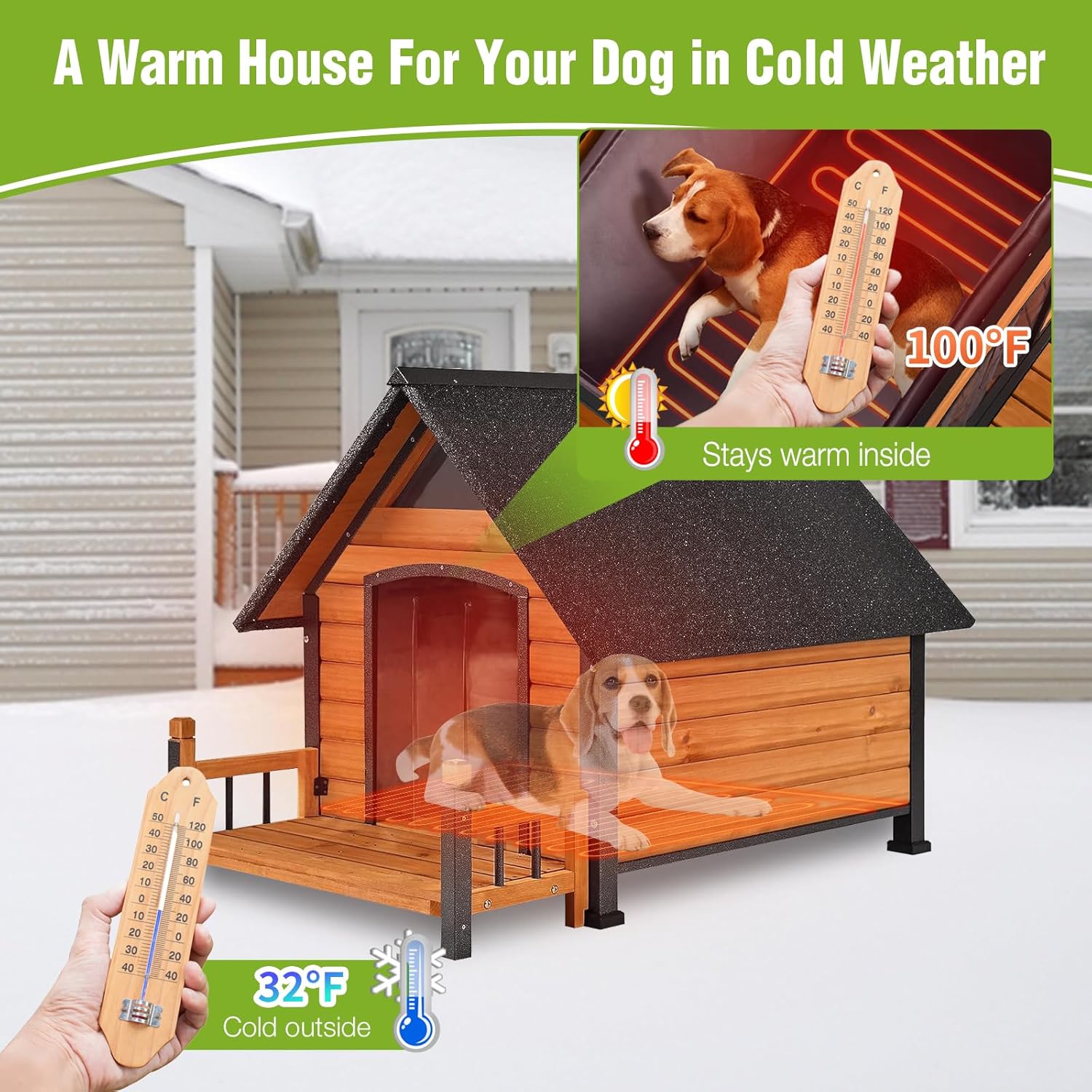 Cozy Comfort: A Review of the GUTINNEEN Heated Dog House for Ultimate Outdoor Protection