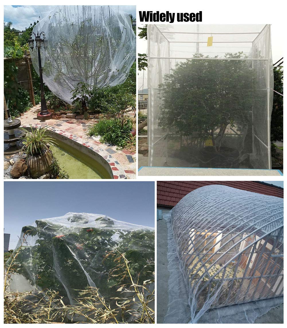 APOE Filet Anti Insectes Potager, Filet de Protection Jardin Oiseaux Maille Fine Filet Contre Les Insectes pour Protection Légumes Plantes Fruits Fleurs Cultures Vergers