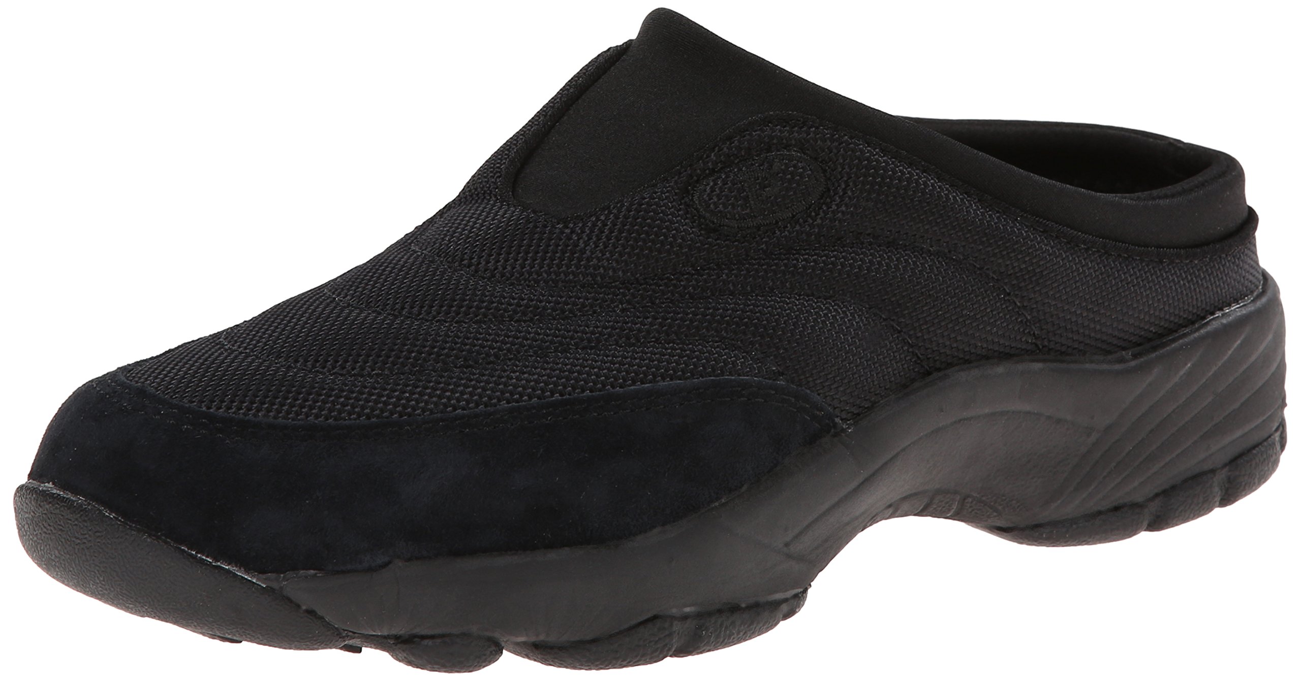 Propet Women's Wash and Wear Slide Nylon,Black Suede,7.5 W (D) US