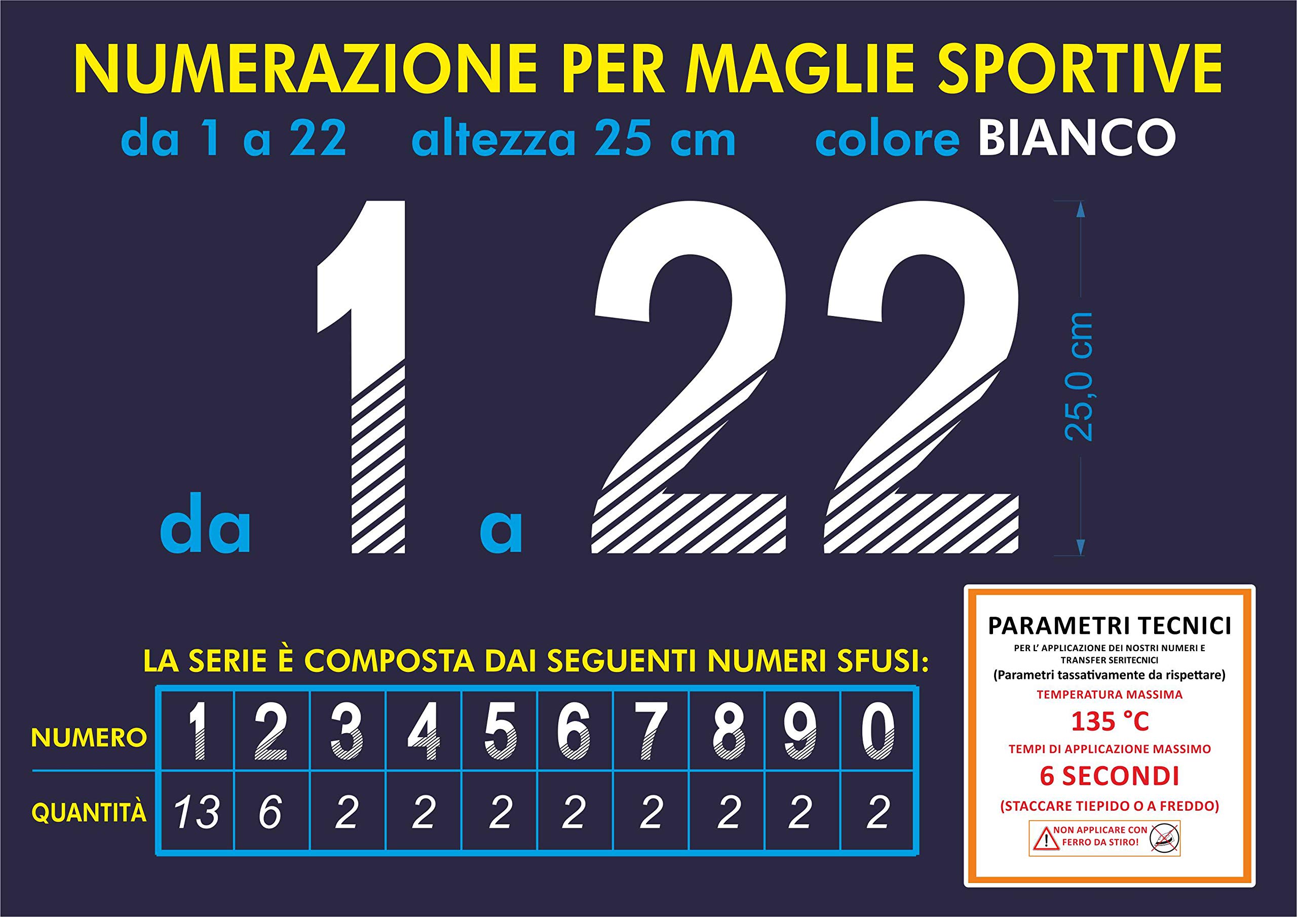 Numeri Termoadesivi Magliette Con Numeri Kit Lettere Termoadesive