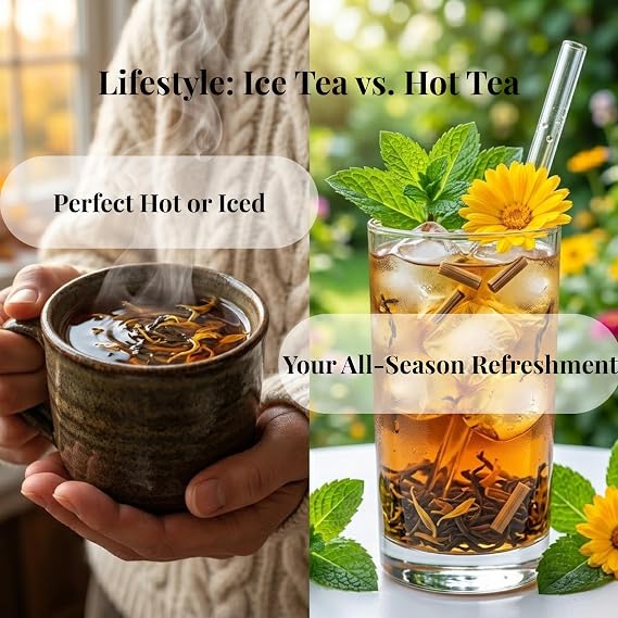 Impra Citrus Punch Black Tea OPA (Big Leaf) 200g (7.05 oz) Pure Ceylon Loose Leaf with Lemongrass & Marigold Zesty Citrus & Honey Notes Premium Tin Caddy