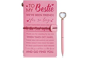 To My Bestie: A Leather Journal Set with Pen – The Perfect...