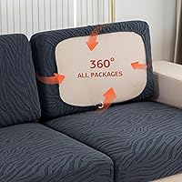 Vista 31 de Funda elástica para sofá seccional, múltiples patrones y colores, diseño de funda de sofá para respaldo (1 unidad)