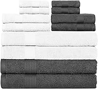 Vista 39 de Ample Decor Paquete de 4 toallas de mano de 600 GSM, 100% algodón, certificadas Oeko Tex, supersuaves, altamente absorbentes, de secado rápido