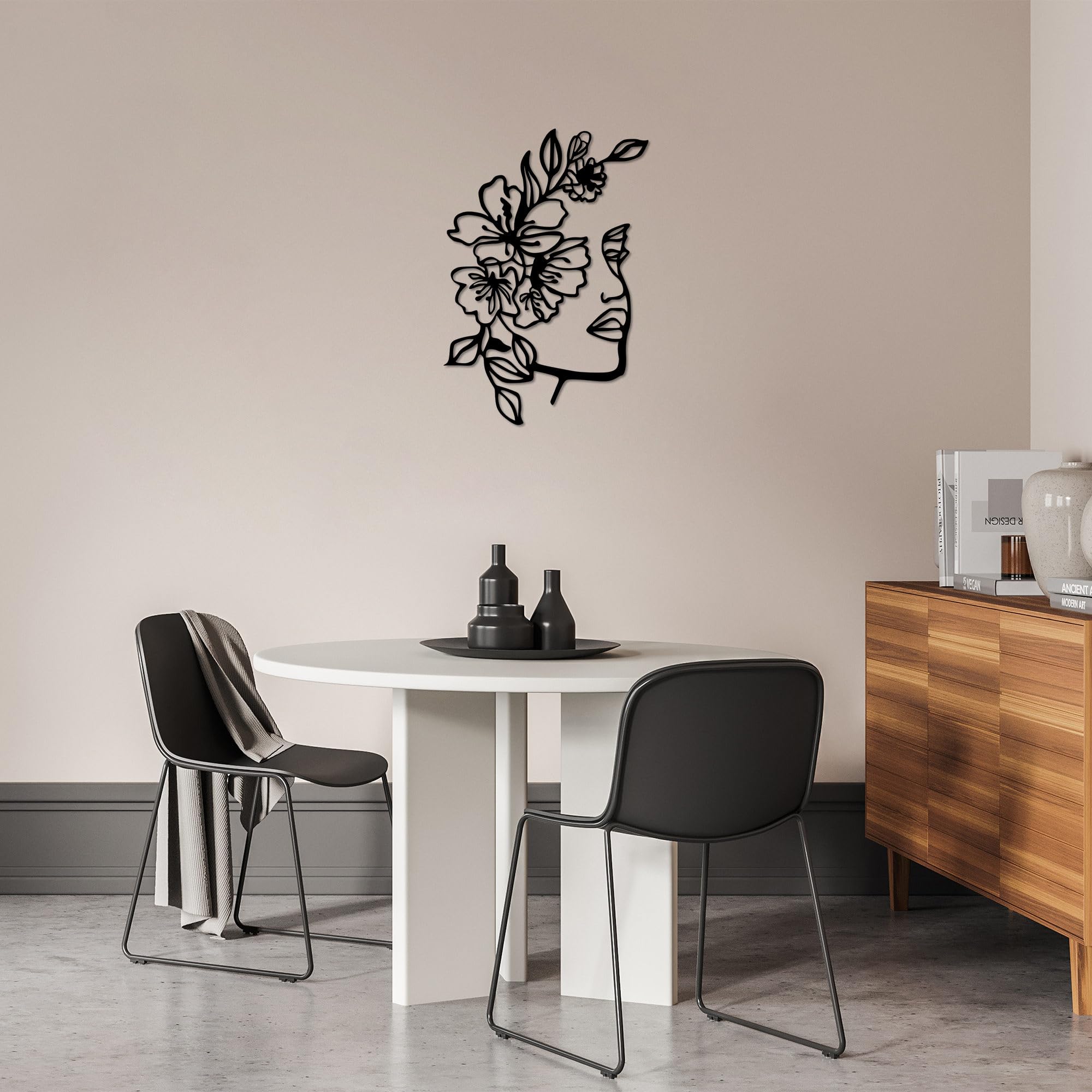 Décoration d'intérieur moderne avec le panneau métallique Hanah Home 48x70 cm