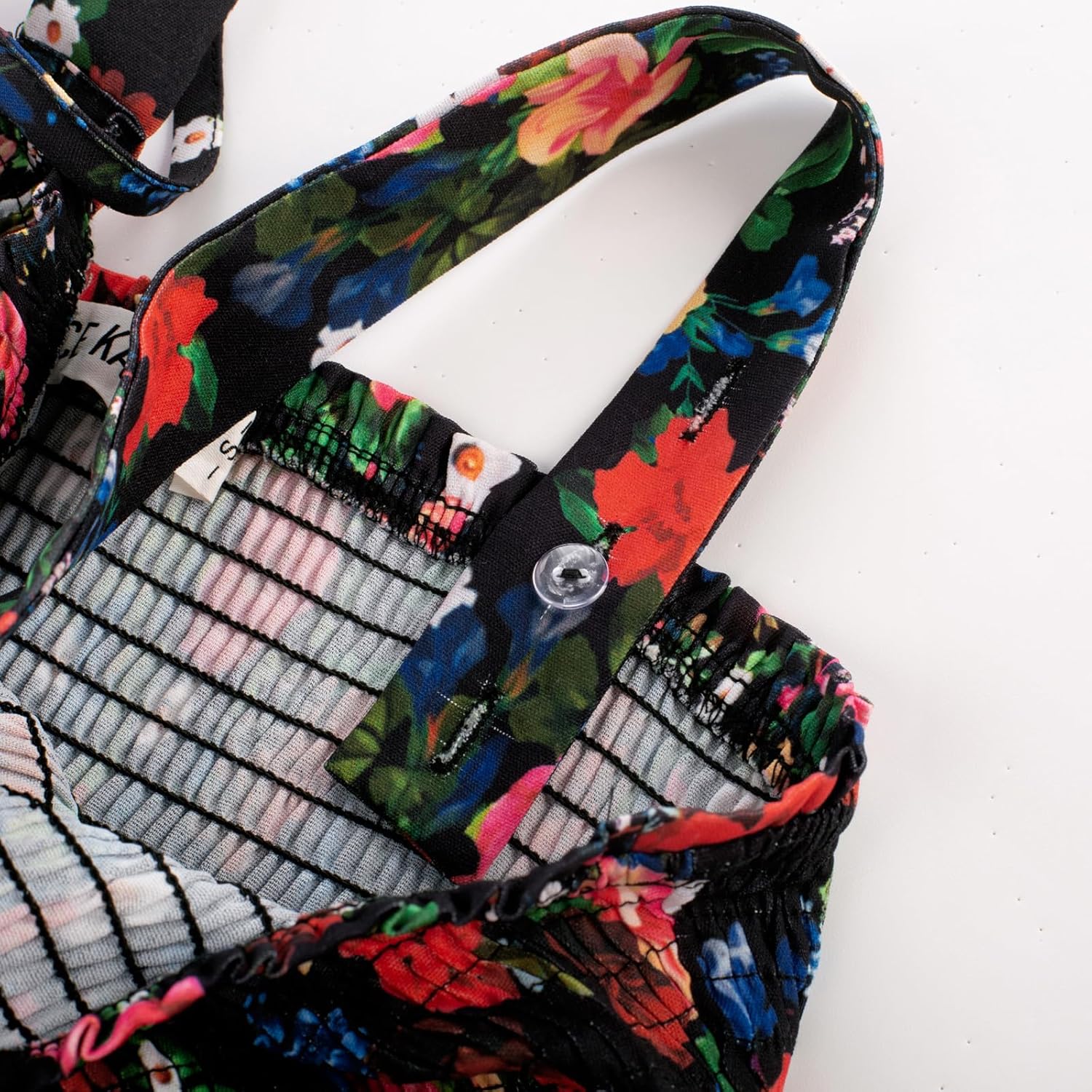 GRACE KARIN Women's 2025 Summer Floral Boho Dress Square Neck Strapped Swing A Line Sundress Beach Long Maxi Outfits - Image 6