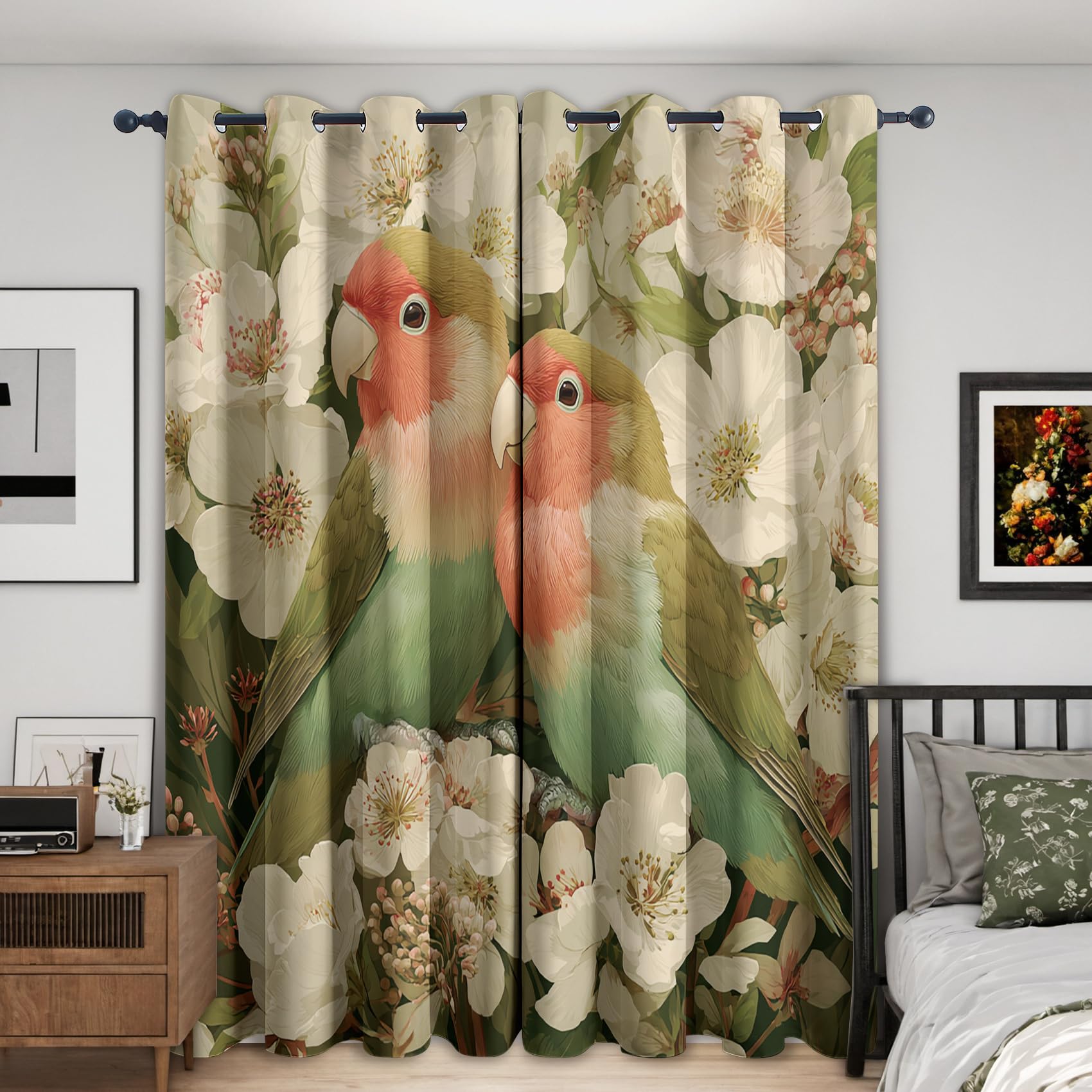 Rideau occultant perroquet et thermique pour isoler la chambre avec style