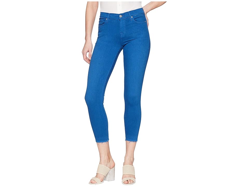 

7 For All Mankind The Ankle Skinny w/ Released Hem in Cobalt Blue (Cobalt Blue) Women's Jeans