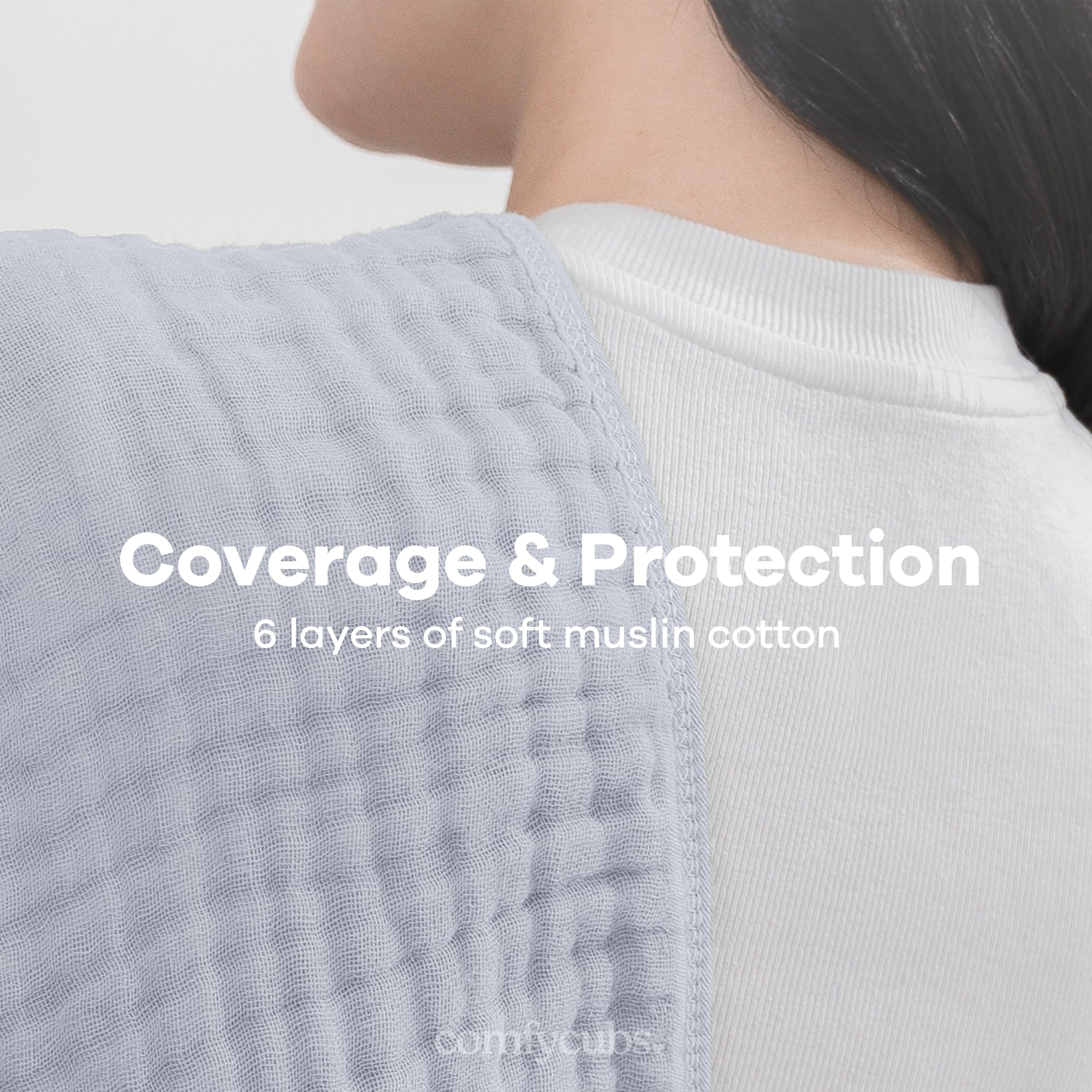 Bearmoss Panni Quadrati In Mussola 100% Cotone Per Ruttino Neonato 50 X - Foto 4