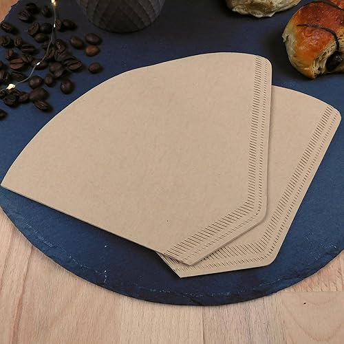 Miniatura 3 de Coffino Premium #4 Cone Coffee Filter Paper, Natural Brown, unbleached, 120 Count