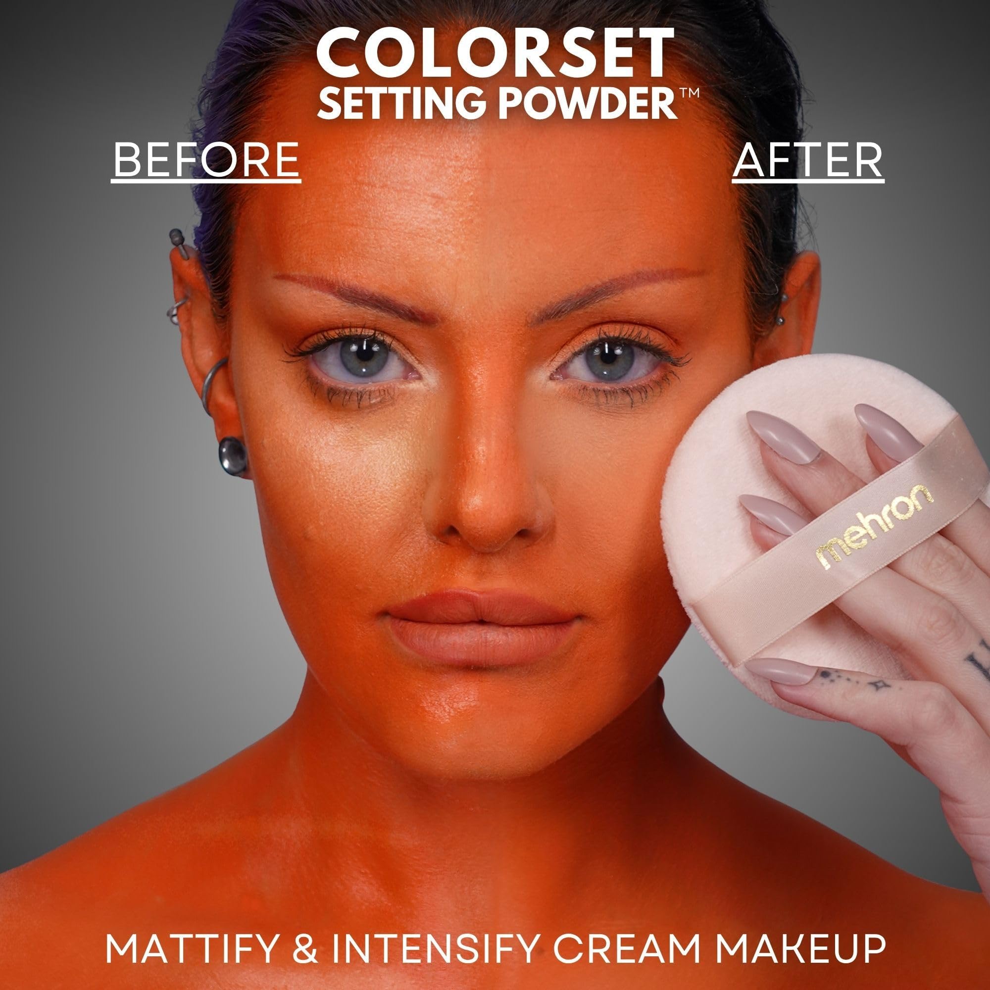 Mehron Translucent Setting Powder - Long-Wear Makeup -3