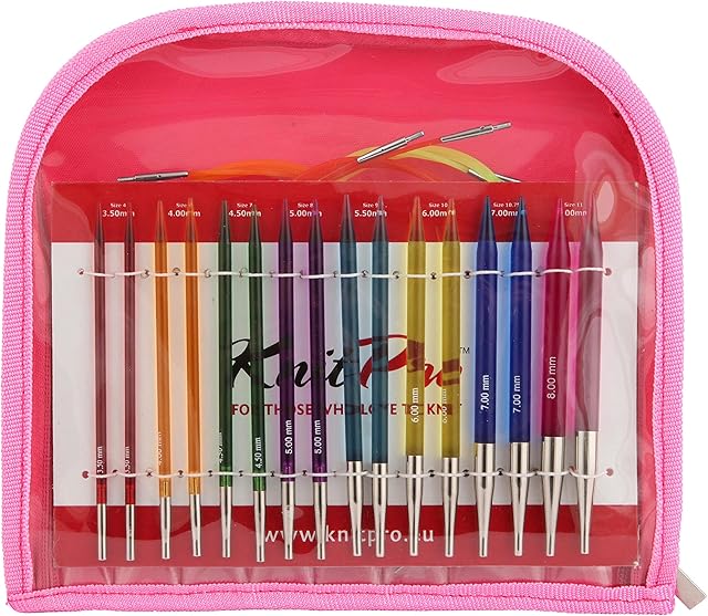 KnitPro KP50618 Trendz Interchangeable Needle Deluxe Set, Multi-Color, 23.09 x 20.29 x 3.81 cm