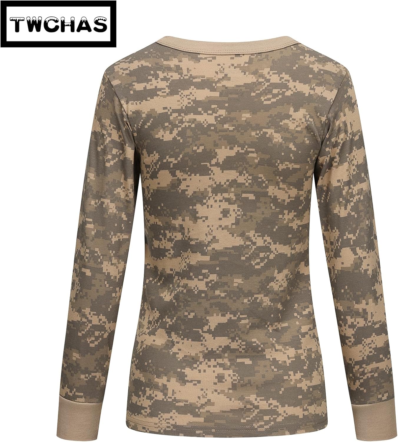 Kids Camo Long Sleeve T-Shirt, Breathable Military Print T-Shirt for Outdoor Exploration and Casual Wear - Image 4