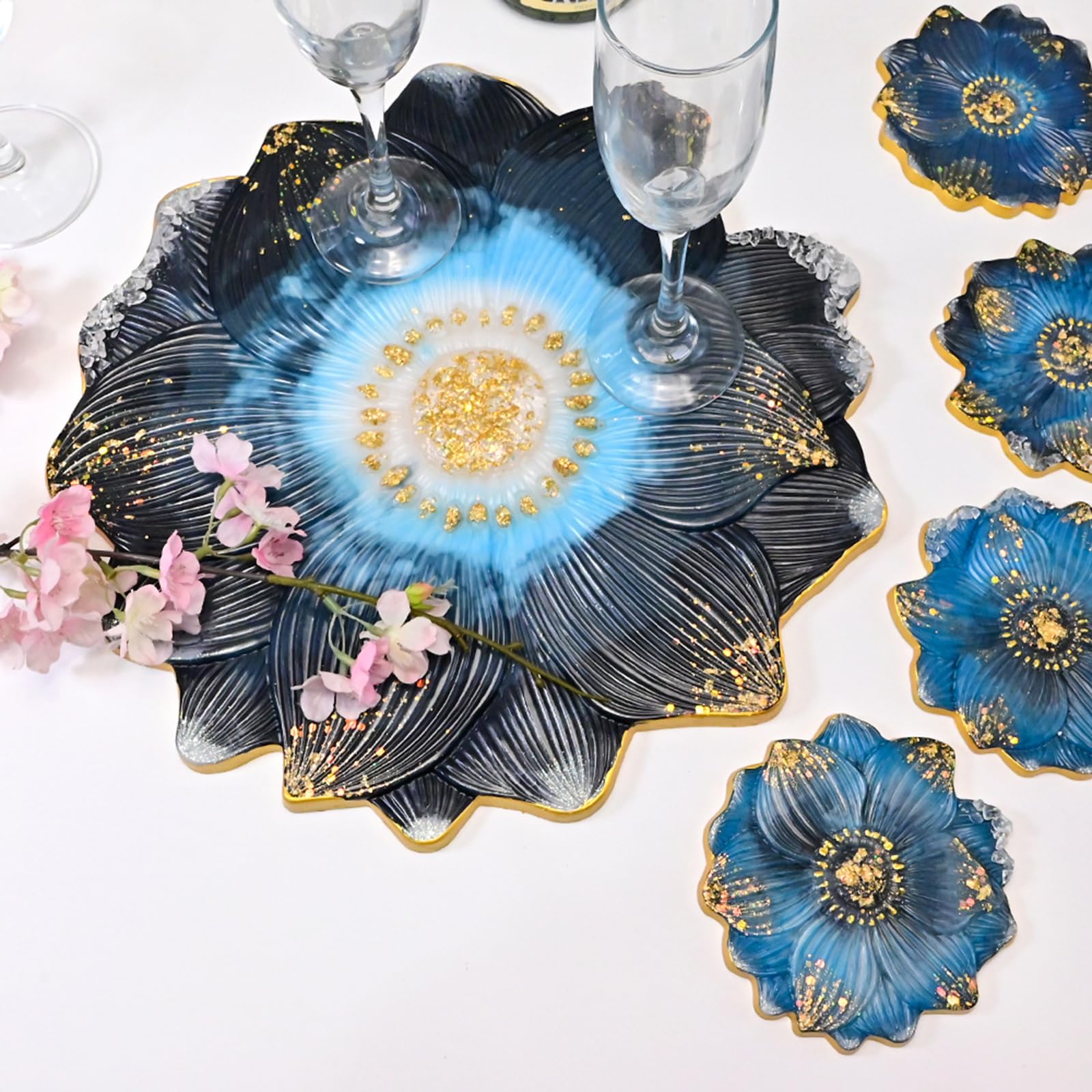 Set stampi in silicone per fiori, ideale per dessert, regalo per panettiere, pentole in silicone resistente calore