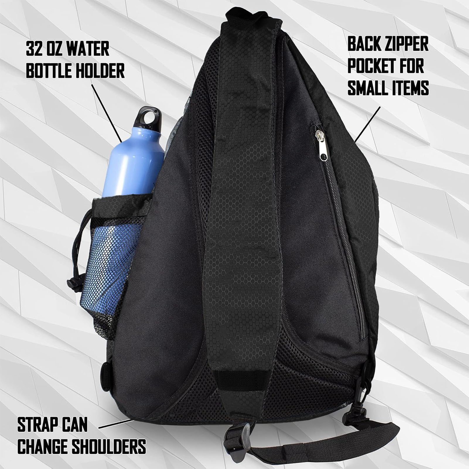 Bolsa de golf de disco | Bolsa de golf grande con correa ajustable, entretenimiento grupal para ganchos de almacenamiento, divisores, correa de hombro, tenis, fitness, camping, mochilero