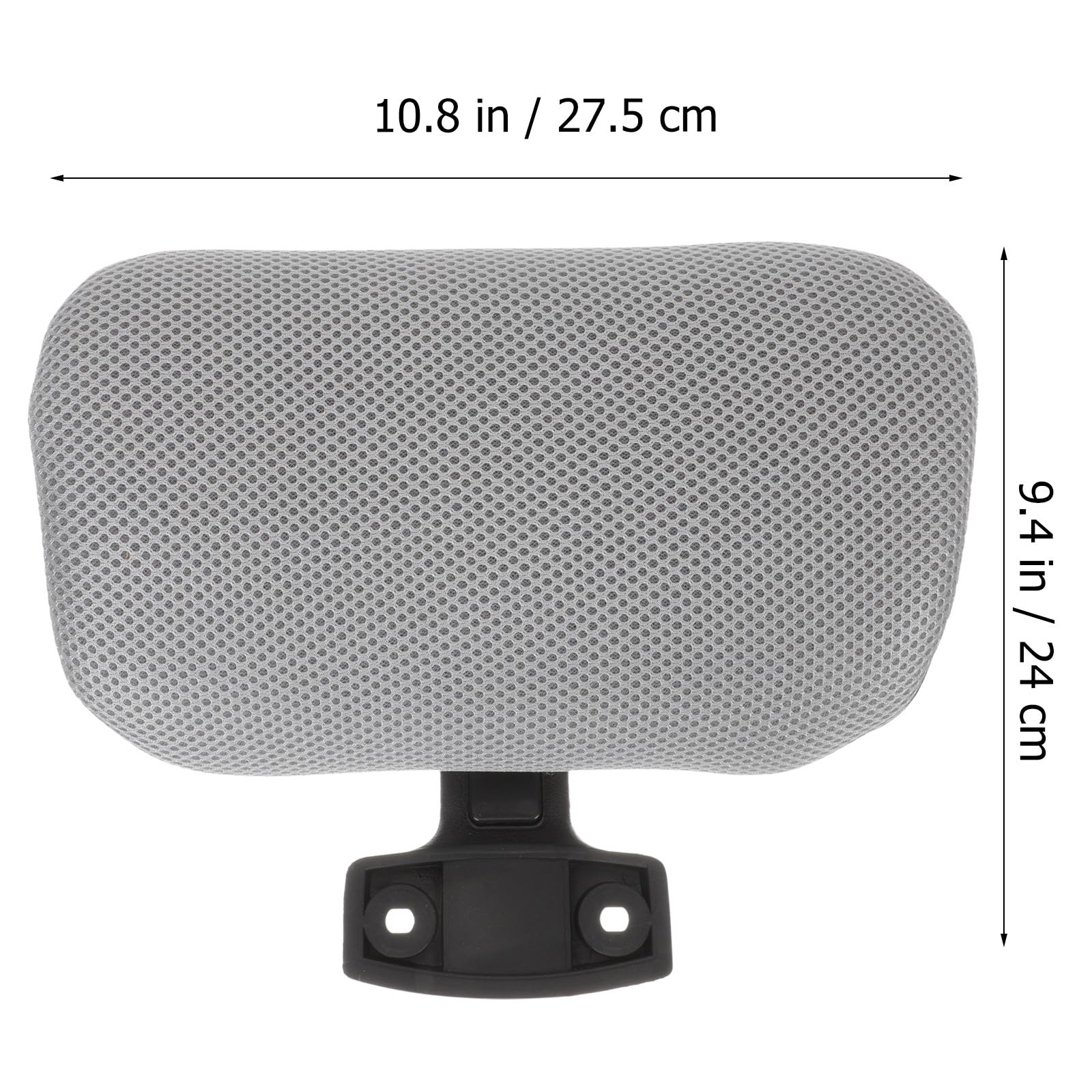 MAGICLULU Poggiatesta per Sedia da Ufficio Cuscino in Spugna e Rete Regolabile in Altezza 4cm Design Ergonomico Curvo per Protezione Collo e Miglioramento Efficienza Lavoro