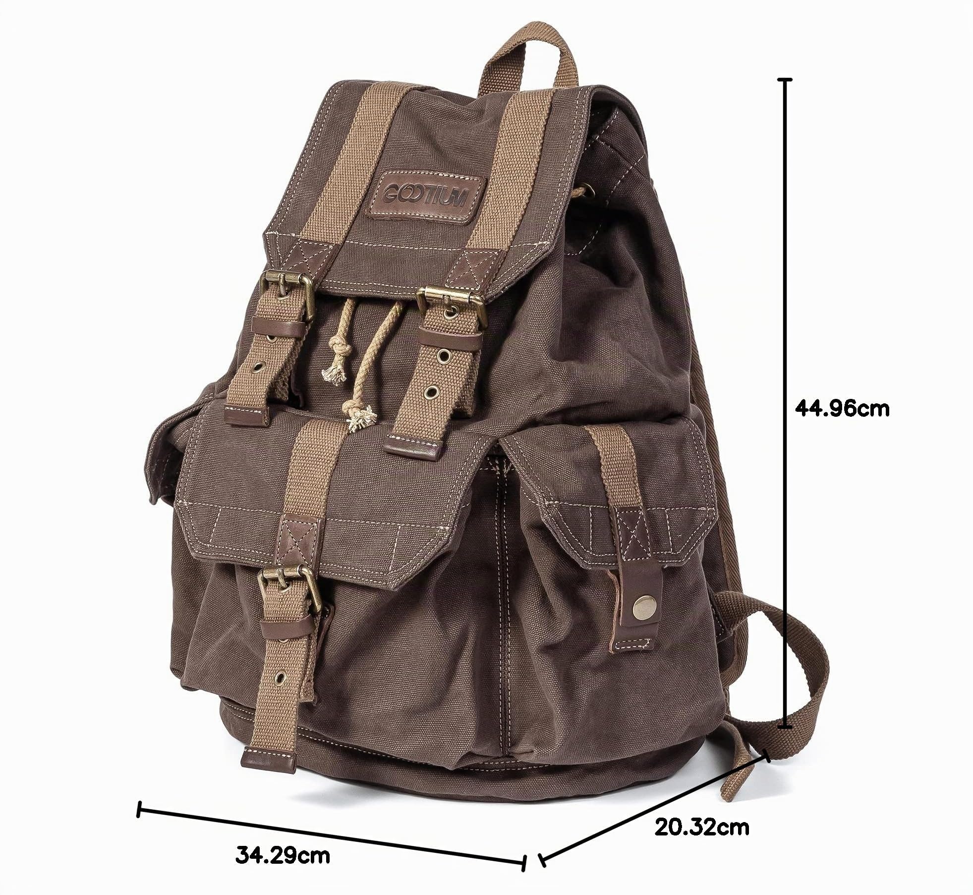 Gootium 21101 Sac à Dos Loisir Sac à Dos Toile Vintage Homme Femme