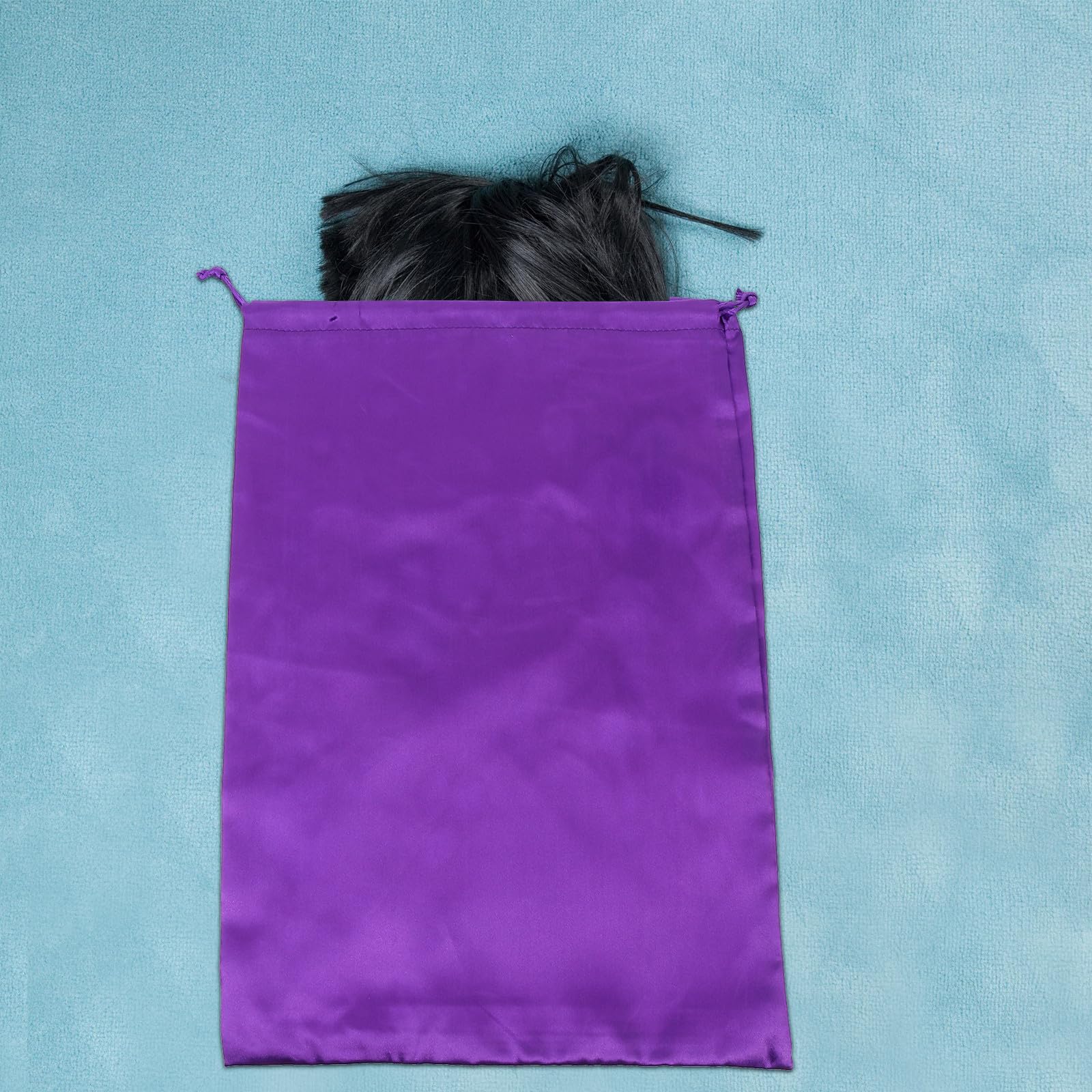 NOLITOY 10 Paquet à Cordon en Satin pour Extensions de Cheveux, Pochette de Rangement Pratique pour Produits Capillaires, pour Voyage, Lot de 10 Pièces Transport Facile