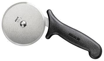 KOHE Stainless Steel Pizza Cutter Wheel Type (Big, Black, Pack of 1)