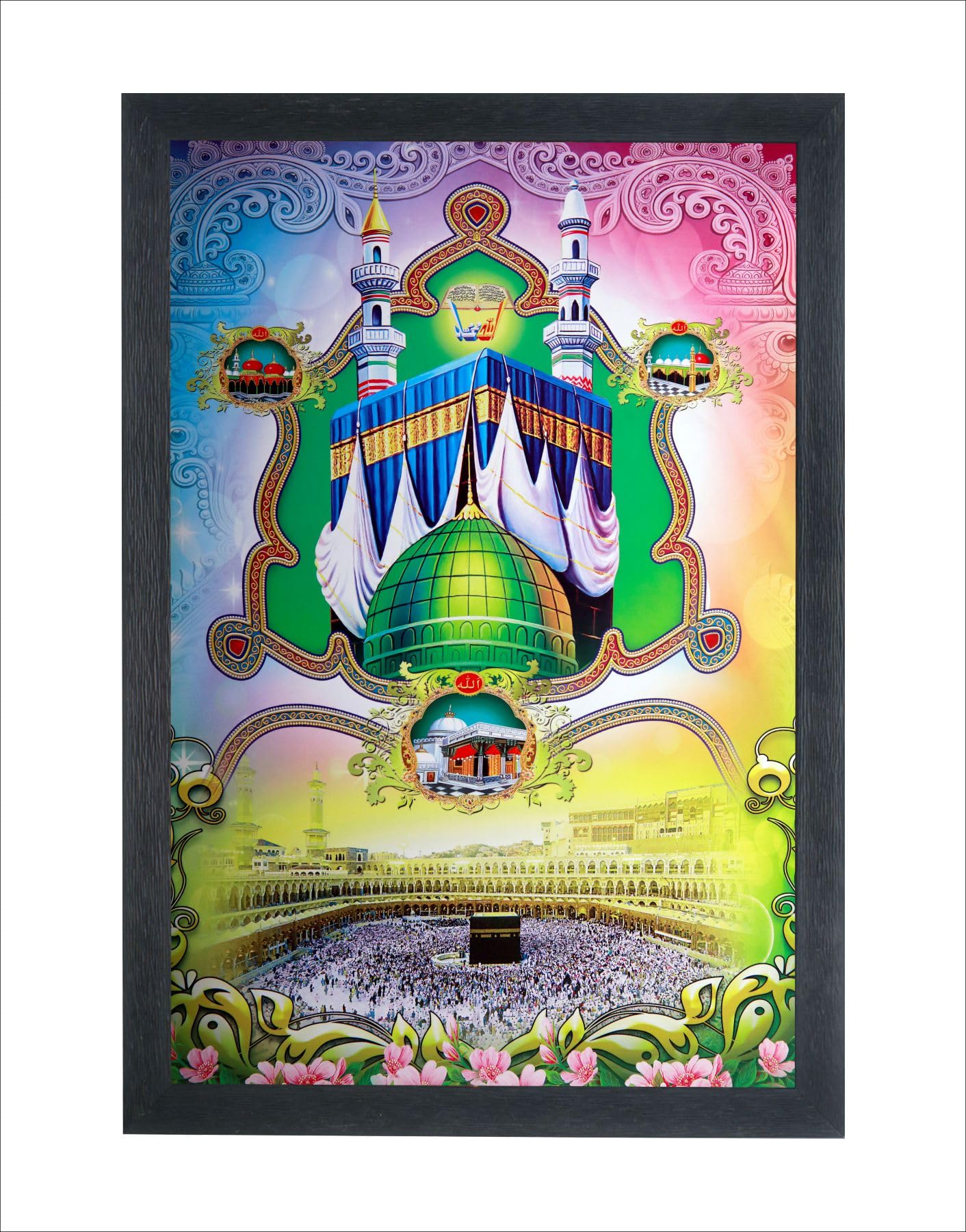 GenericChitransh Muslim kaaba Masjid Madina Wall Mounted Painting (14 * 20 Inches) CHI_GIF_00496