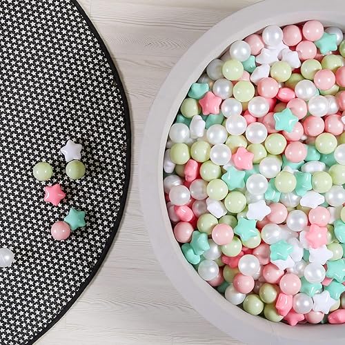 Miniatura 143 de GOGOSO Pelotas para niños pequeños, paquete de 50, 100, 200 bolas de plástico, sin ftalatos, sin BPA, no tóxicas, de 2.2 pulgadas, a prueba