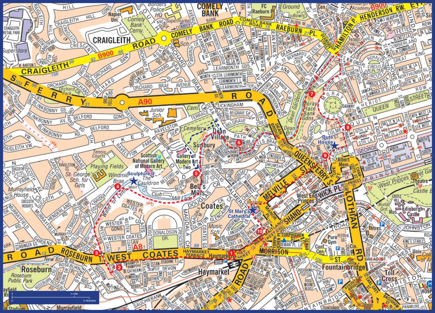 A -Z Edinburgh Hidden Walks: Discover 20 routes in and around the city