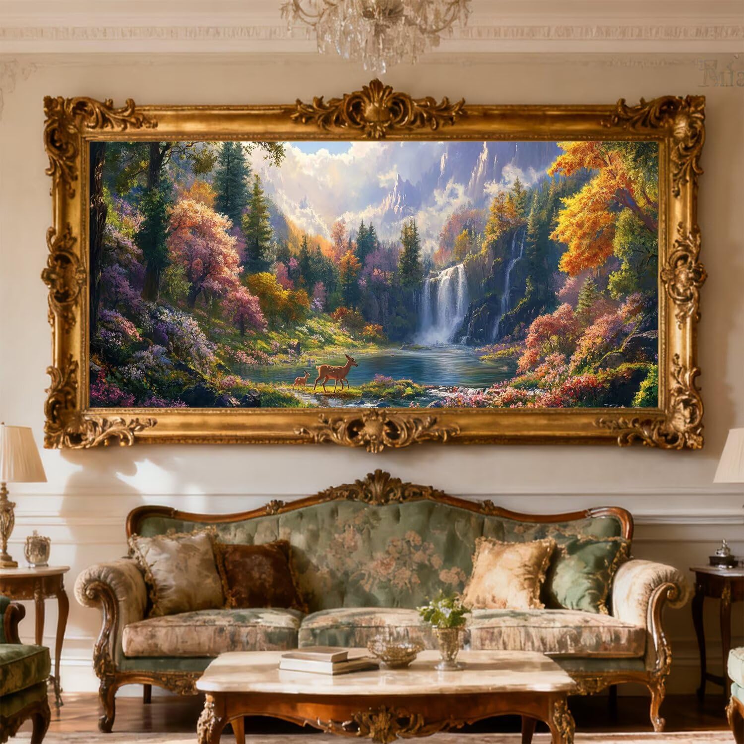 Malowanie diamentami Jesień Diamentowy Obraz Pełny zestaw 140 x 70 cm Diamentowe malowanie dziewczyna malować według numerów, DIY Diamenty Kryształ Sztuka Mozaika DIY Malarstwo dla dorosłych Prezenty