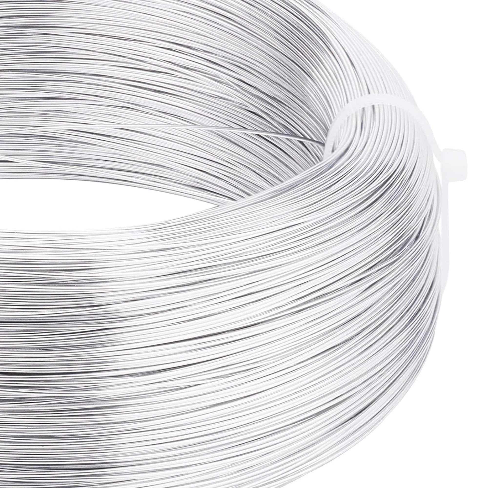 (0.9MM) - 20 Meters - Aluminium Silver Art and Craft Wire for Jewellery Making - Flower Decoration - Diy Projects-image-30