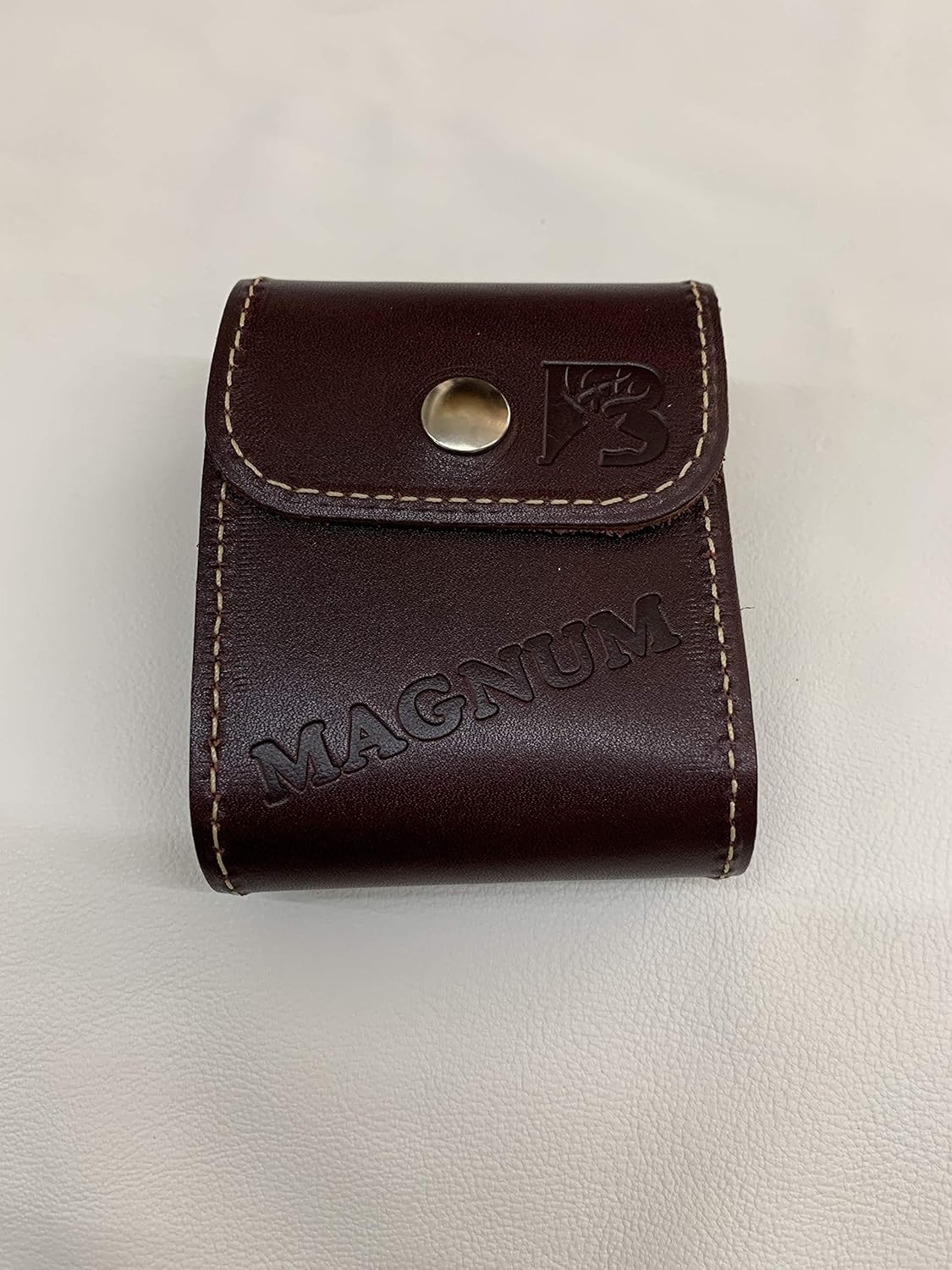 Leather Ammo Case – Magnum - 8 Magnum Loops Cherry Red/Black