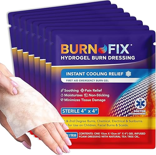 Miniatura 8 de BurnFix® Kit de primeros auxilios recomendado por médicos, kit completo de primeros auxilios de 25 piezas que incluye crema para quemaduras de