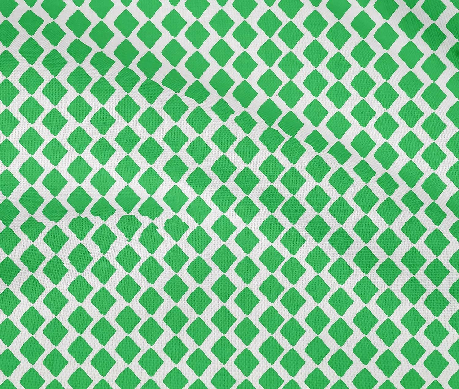 oneOone Cotton Flex Green Fabric Block Sewing Material Print Fabric by The Yard 40 Inch Wide-DO