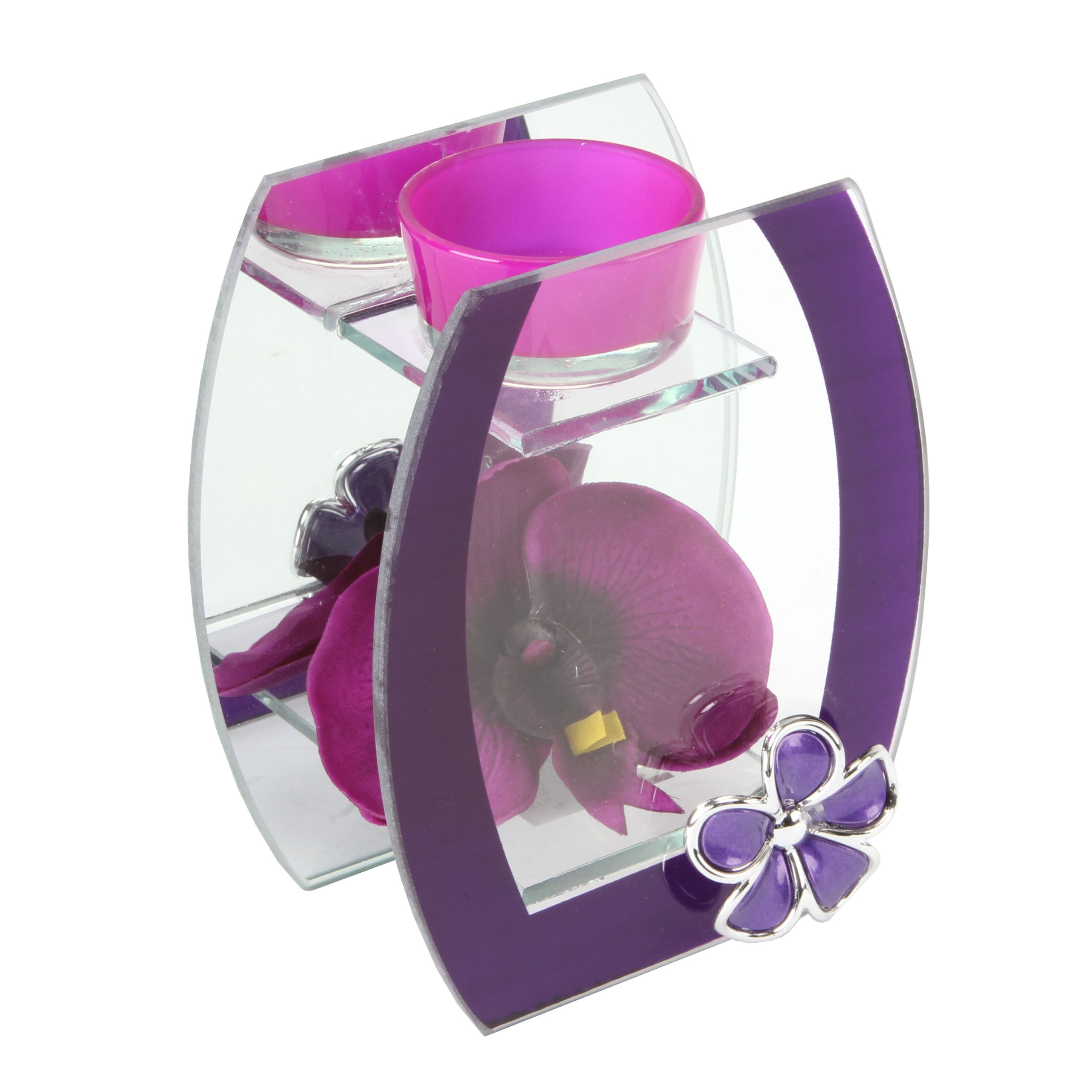 Hestia Single Curve T Lite Holder Purple Orchid(HE230)