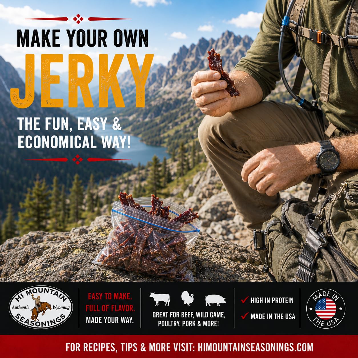Hi Mountain Mandarin Teriyaki Jerky Seasoning and Cure