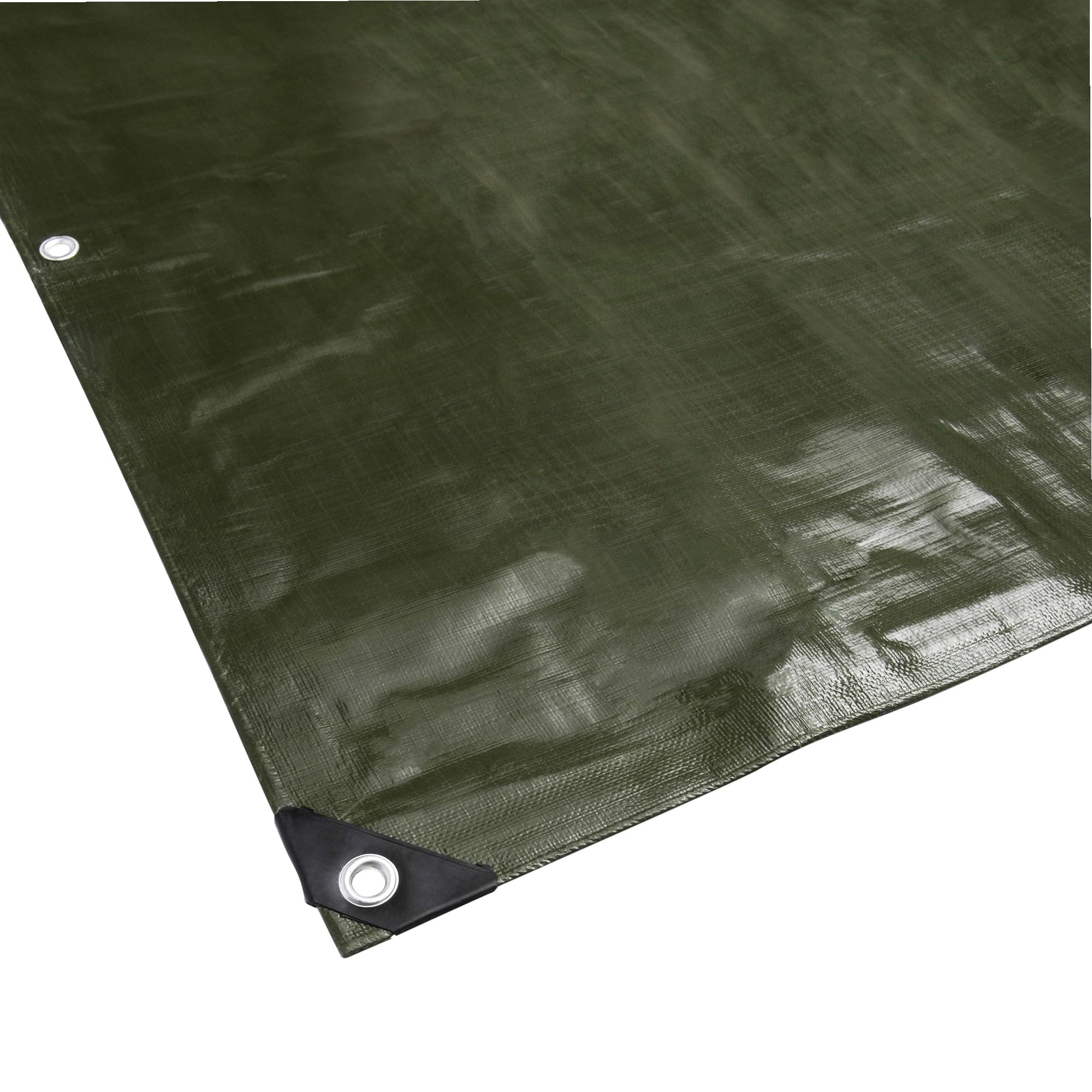 WERKA PRO Lona Multifuncional Negra y Verde 240 g/m2 5 x 8 m