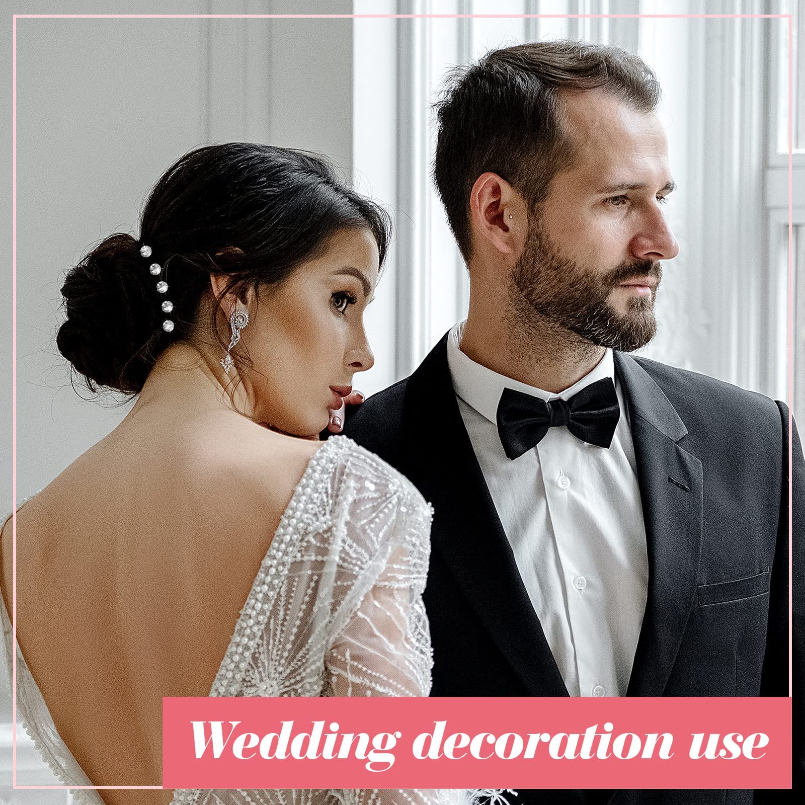 20 stücke Hochzeit Haar Pins Braut Strass Haar Barrettes Kristall Bridal Headstücke Brautjungfer Perle Haarspange Dekorative Schmuck Zubehör for Frauen Mädchen Haar Stil