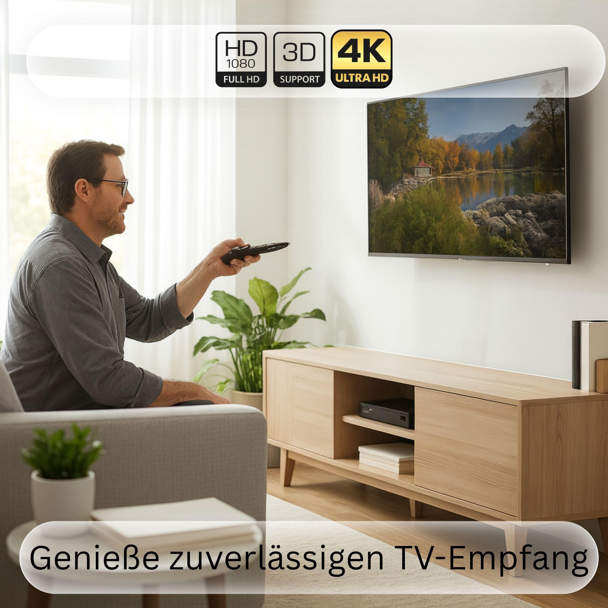 PremiumX Kabel koncentryczny satelitarny 90 dB Twin Mini 2 x 4 mm, bardzo cienki, biały, 2-krotny ekranowany, do telewizji satelitarnej, DVB-T - Ultra HD 4K 3D